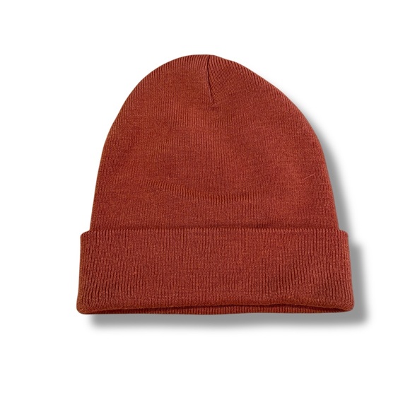 Carhartt Rust Brown Knit‎ Beanie Hat Unisex Size Winter Streetwear - Picture 2 of 4